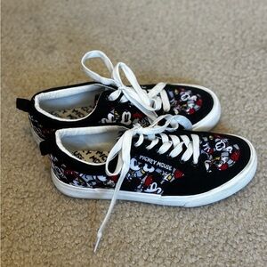 Mickey Mouse Lace Up Sneakers Size 7 Womens